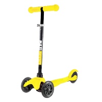 Самокат Maxiscoo Baby Трехколесный Детский со Светящимися Колесами, Желтый - MSC-B101708